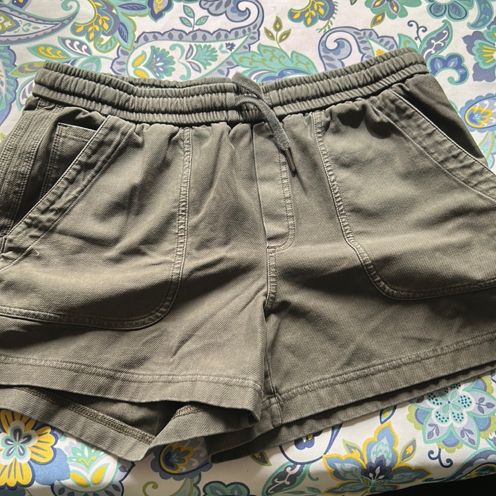 Athleta Olive Green Women Shorts